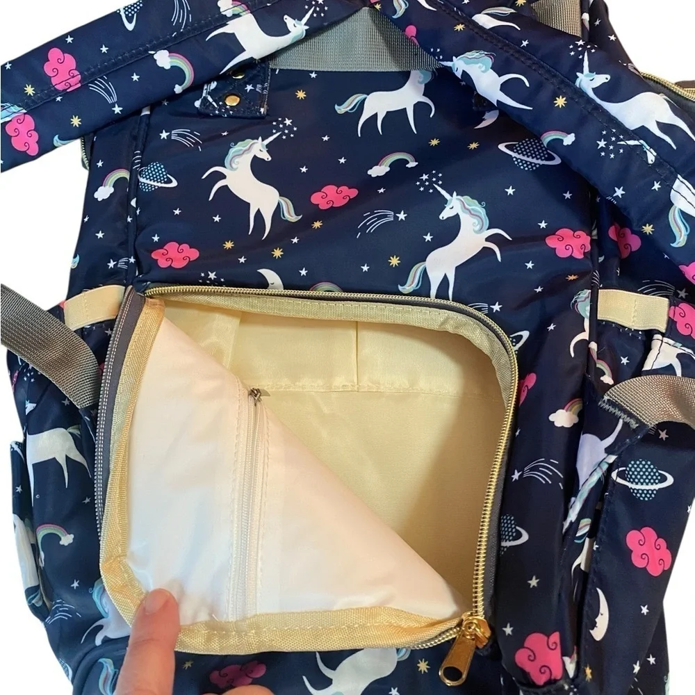 LEQUEEN Unicorn Mommy Baby Diaper Bag Backpack